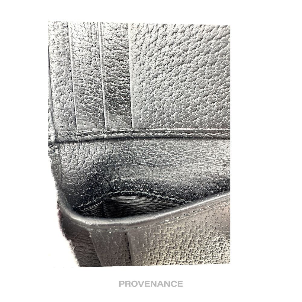 🔴 Gucci GG Marmont Snap Bifold Wallet - Black Leather - Picture 10 of 10